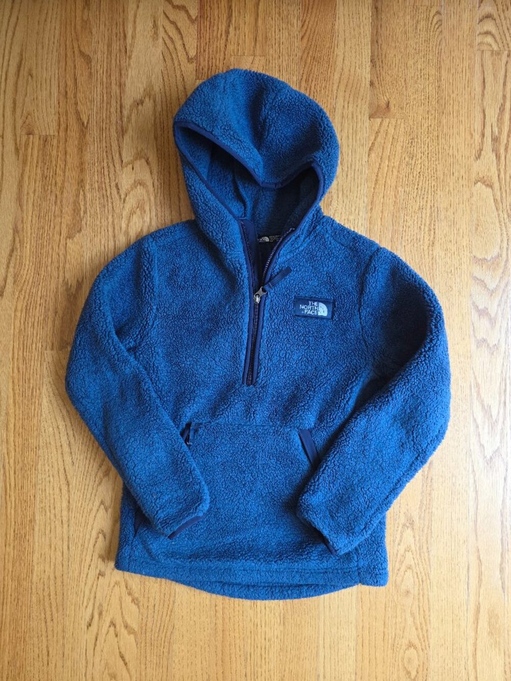 North Face Sherpa Campshire Pullover Hoodie | Med 10-12 | Pockets Half Zip
